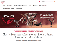 Tablet Screenshot of fitnessfestivalen.se
